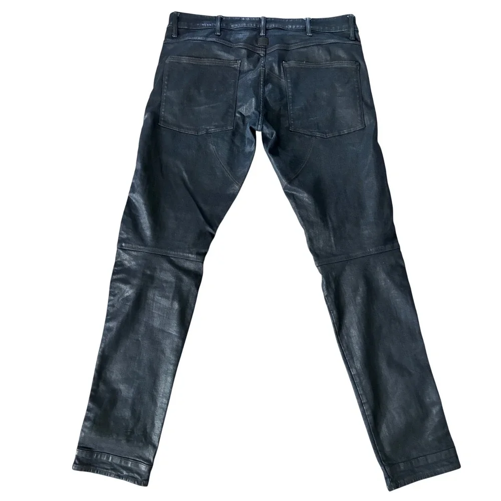 G Star Raw 5620 3D Slim Jeans Shiny Blue Black Size 38X36